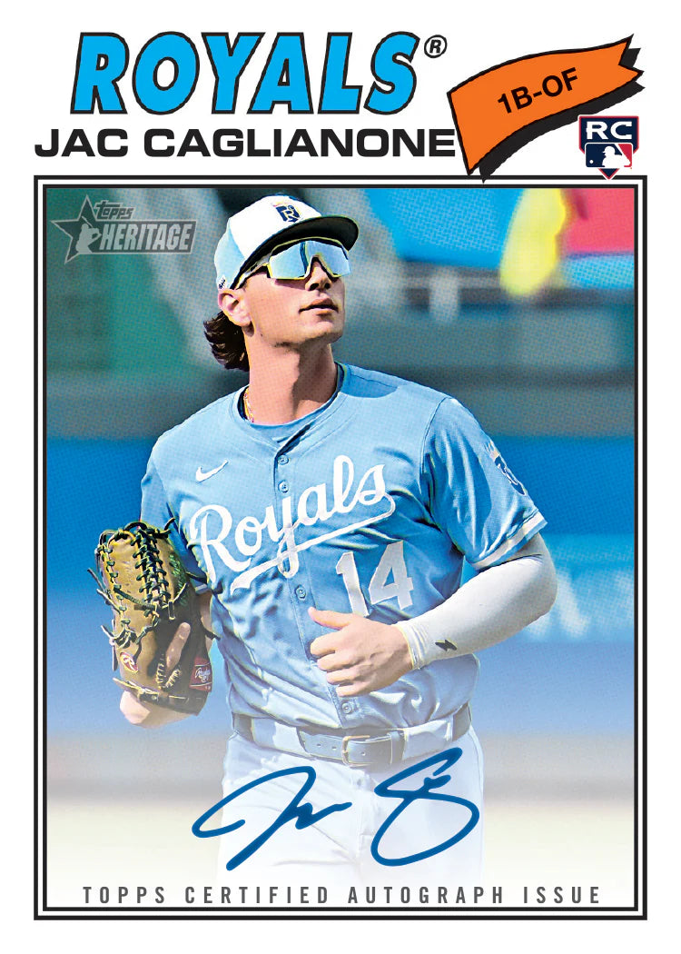2026 Topps Heritage Baseball Jac Gaglianone Autograph