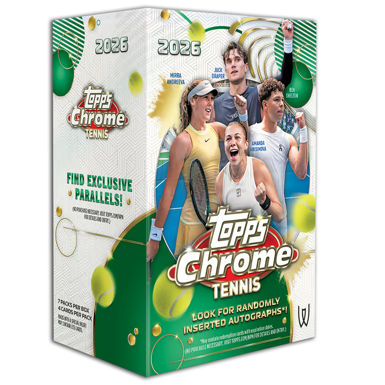 2026 TOPPS Chrome Tennis Cards Value Blaster Box