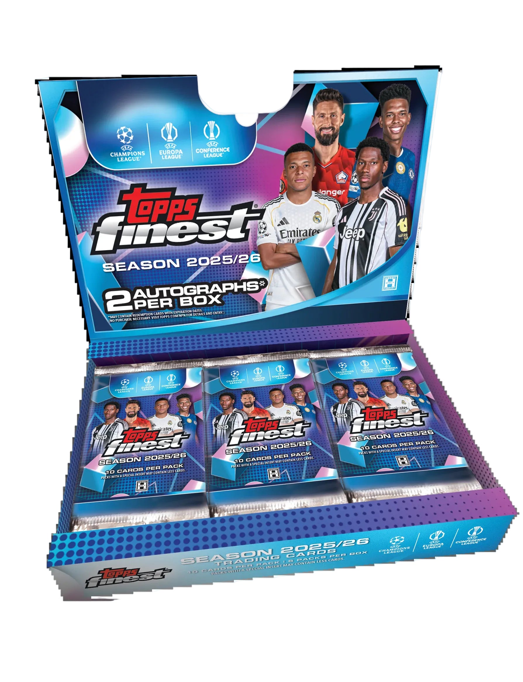 Topps Finest UEFA Club Competitions 2025/26 - Hobby Box
