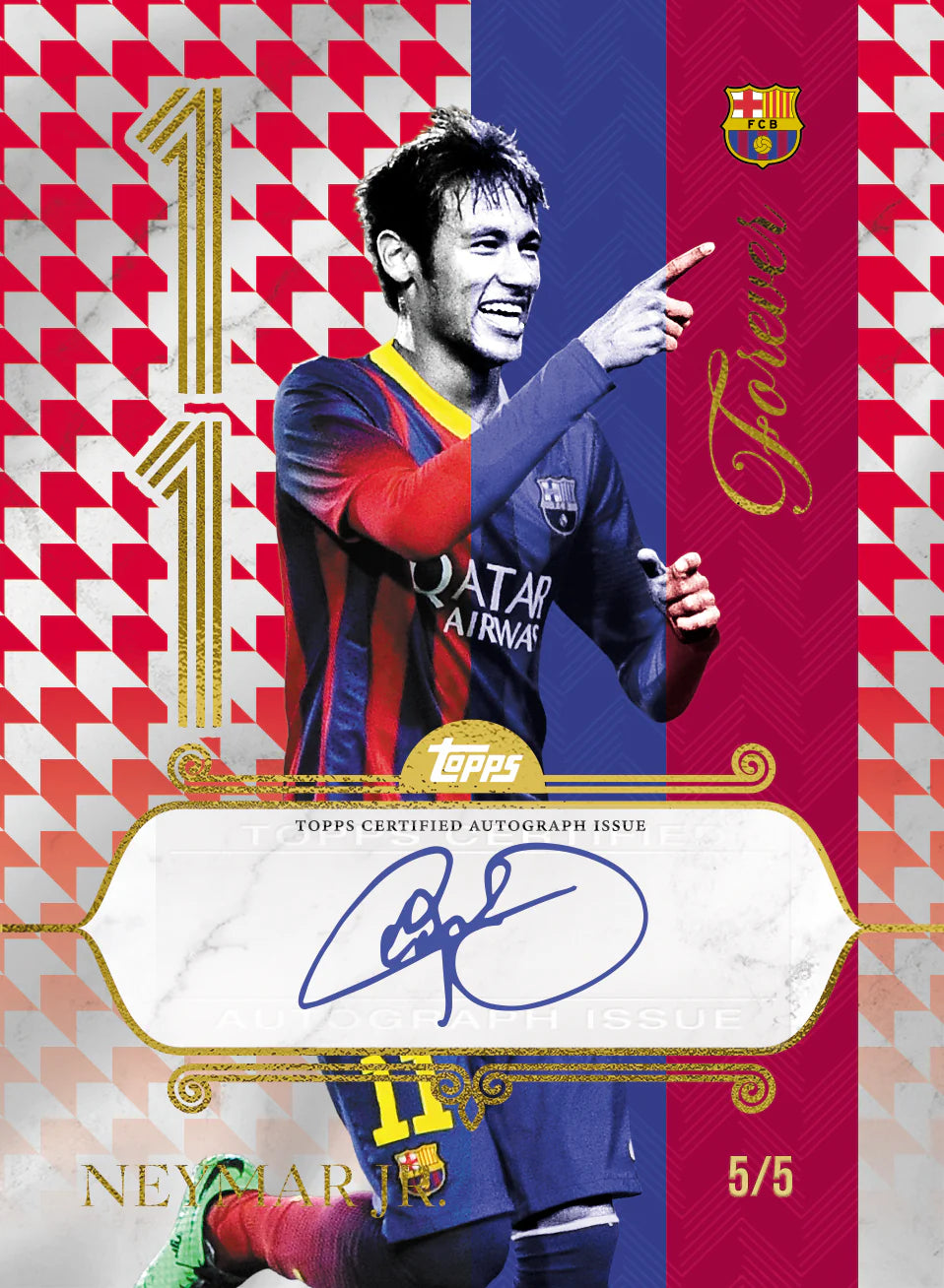 2025-26 Topps Soccer FC Barcelona Forever Neymar