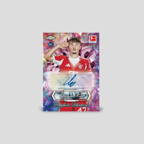 2025-26 Topps Chrome Sapphire Bundesliga Soccer Hobby Box