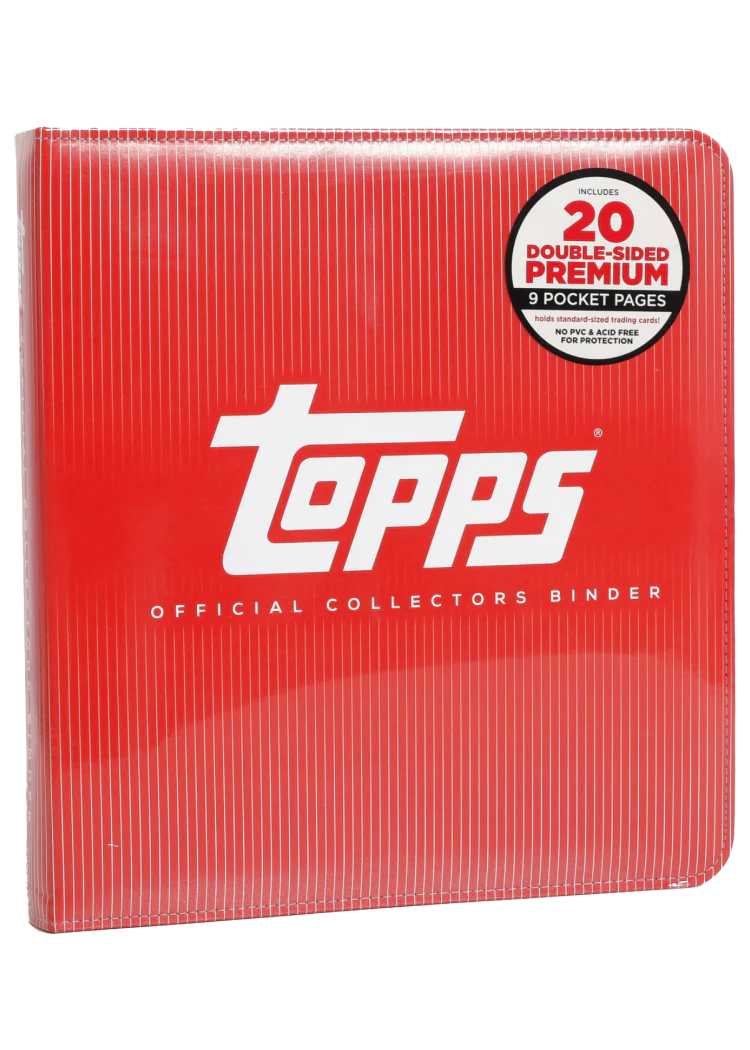 Topps Red Official Collectors Binder CLASSEUR AVEC POCHETTE RANGEMENT