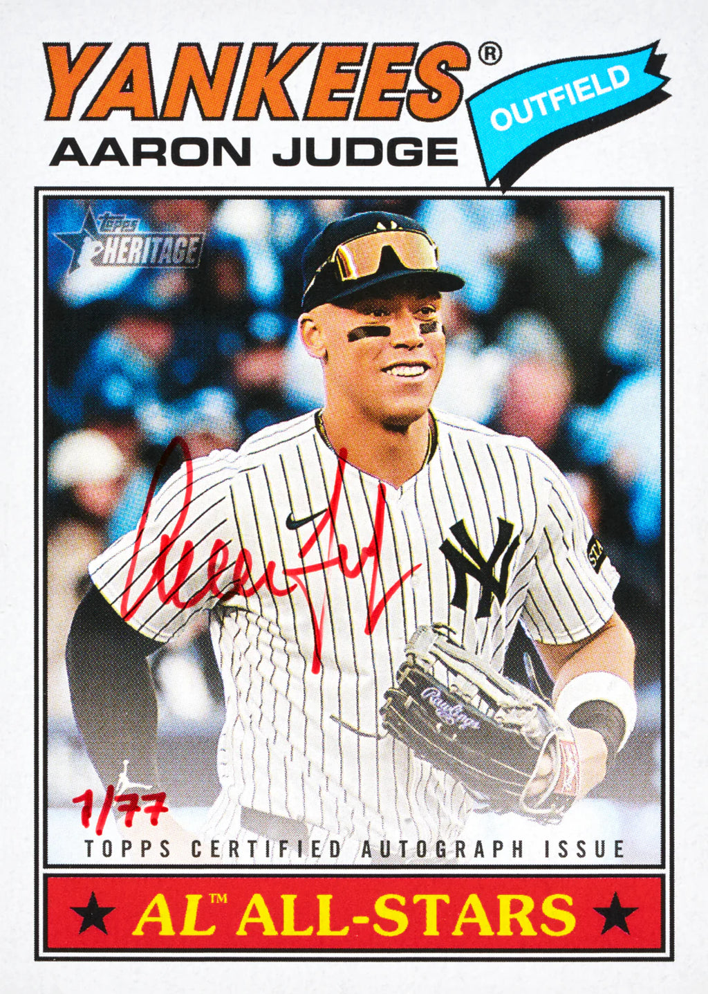 2026 Topps Heritage Baseball Aaron Judge Autograph