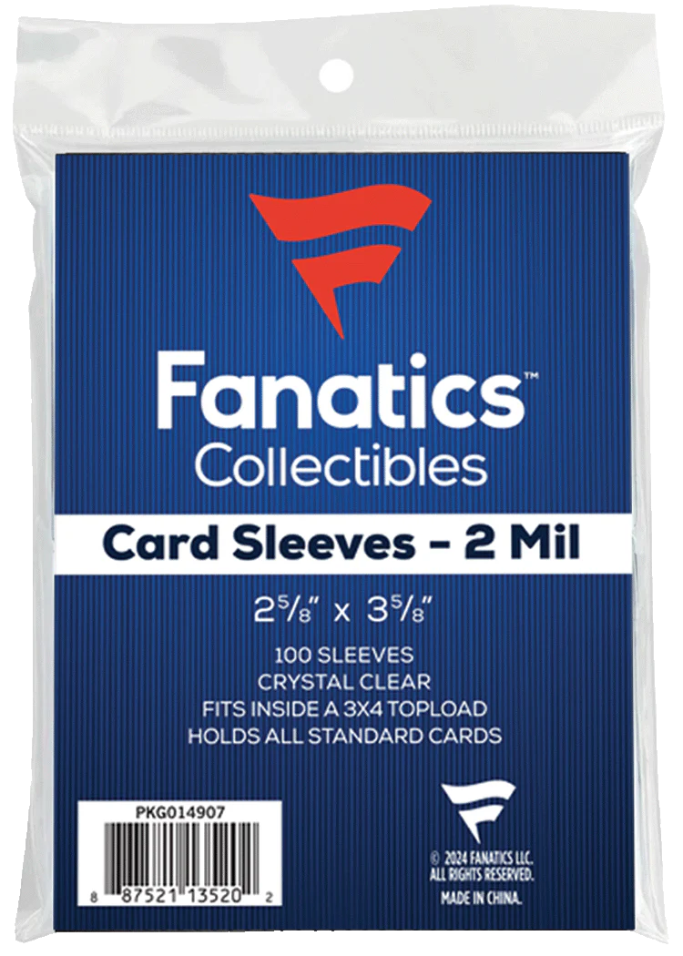 Fanatics Collectibles Soft Sleeves - 100 sleeves par paquet