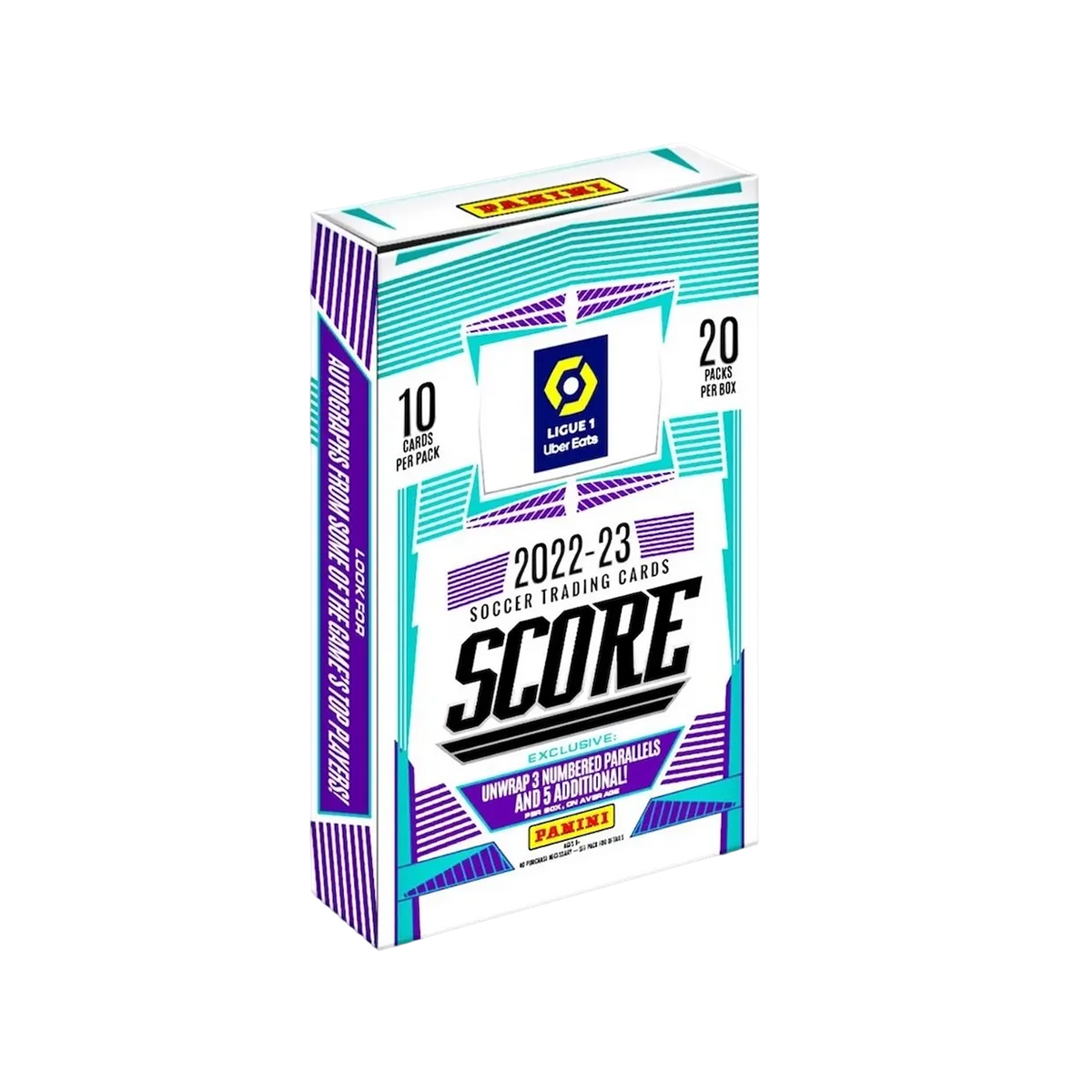 Panini SC Score Trading Cards Ligue 1 2023-2024 Caja de 12 paquetes de grasa, 201630BOX12FP, cartón