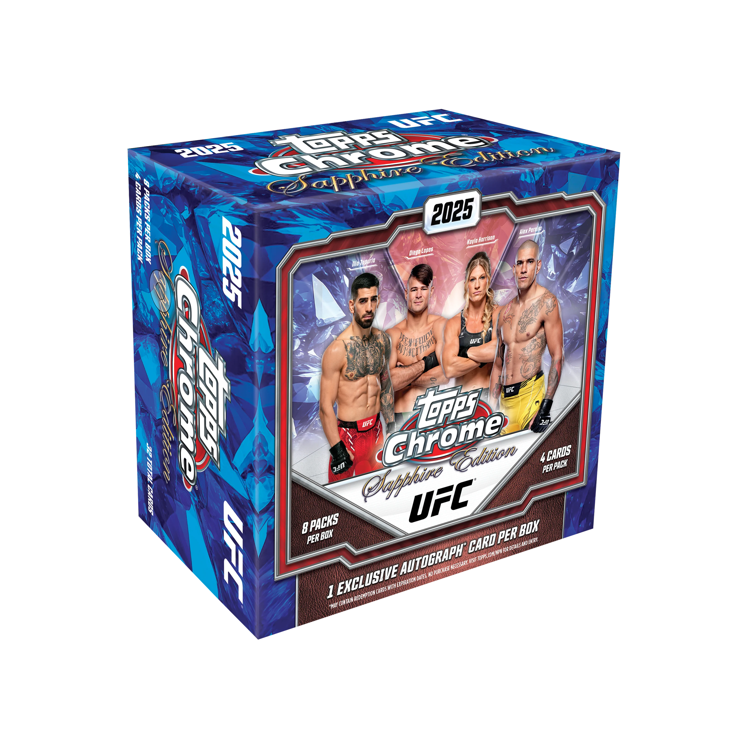 2025 Topps Chrome UFC Sapphire Edition - Hobby Box 