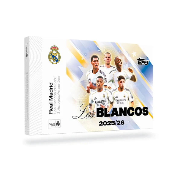 2025-26 TOPPS Los Blancos Real Madrid C.F. Soccer Cards Box