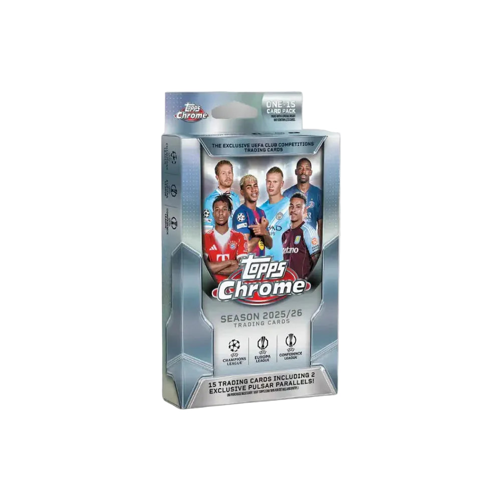 2025-26 Topps Soccer Chrome UCC UEFA Club Competitions Hanger Box