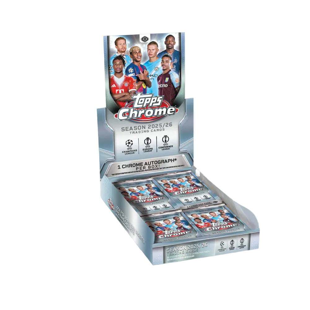 2025-26 Topps Soccer Chrome UCC UEFA Club Competitions Hobby Box