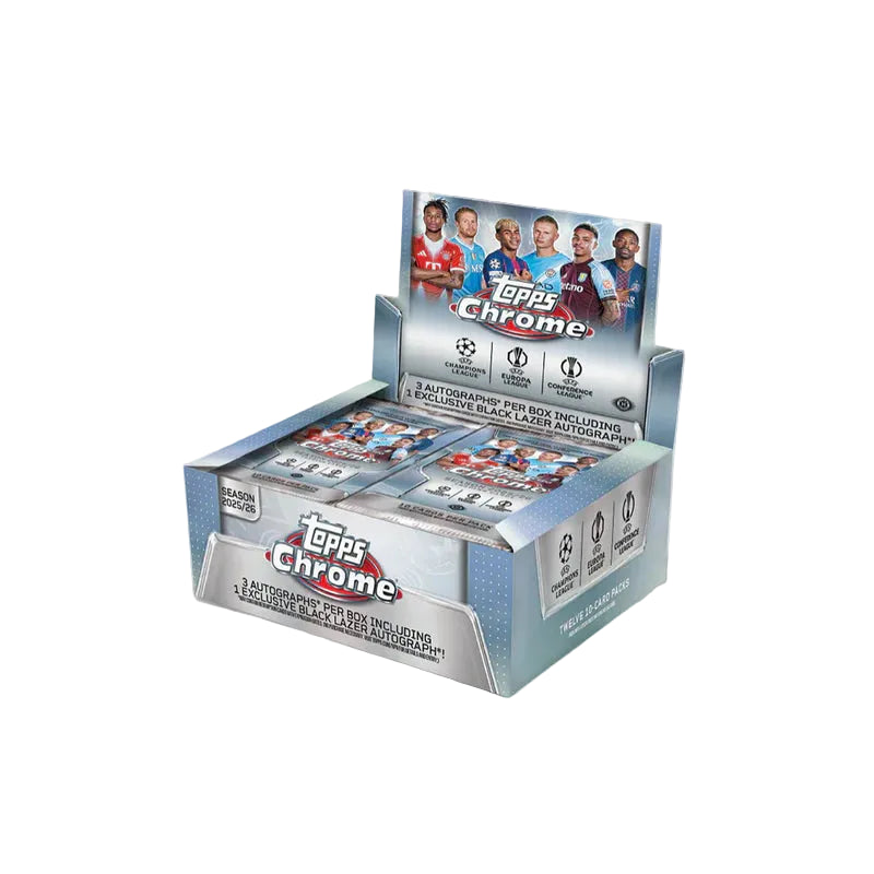 2025-26 Topps Soccer Chrome UCC UEFA Club Competitions Jumbo Box
